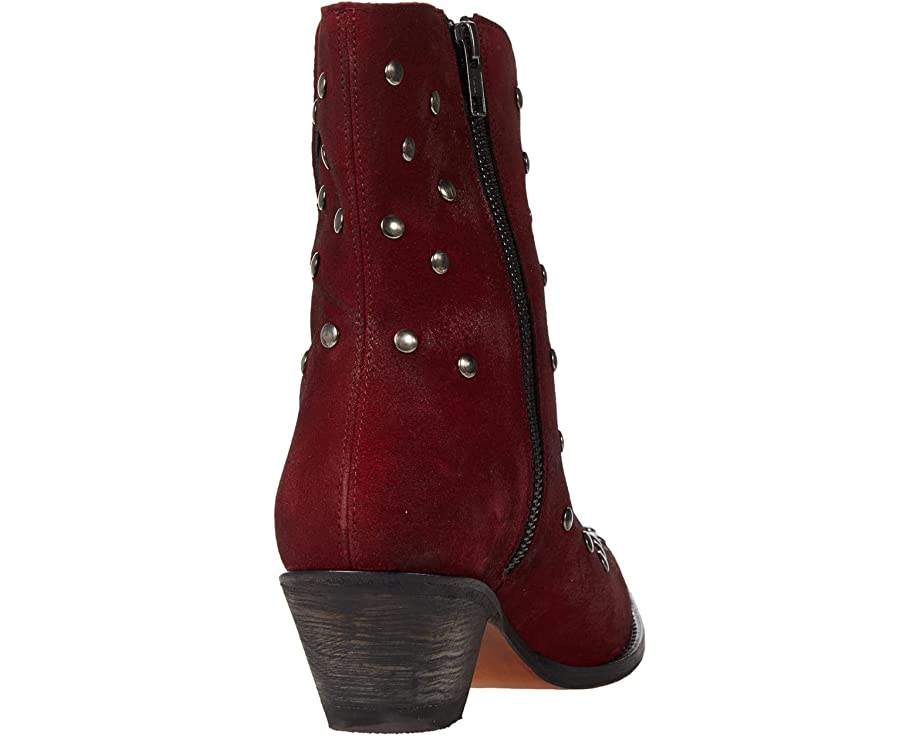 Corral Women's 7" Red Studs Pointed Toe Ankle Boot - F1247 - 5M