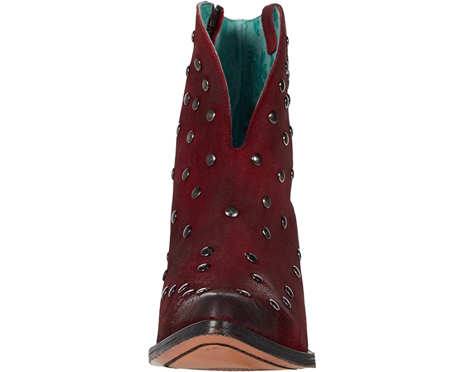 Corral Women's 7" Red Studs Pointed Toe Ankle Boot - F1247 - 5M