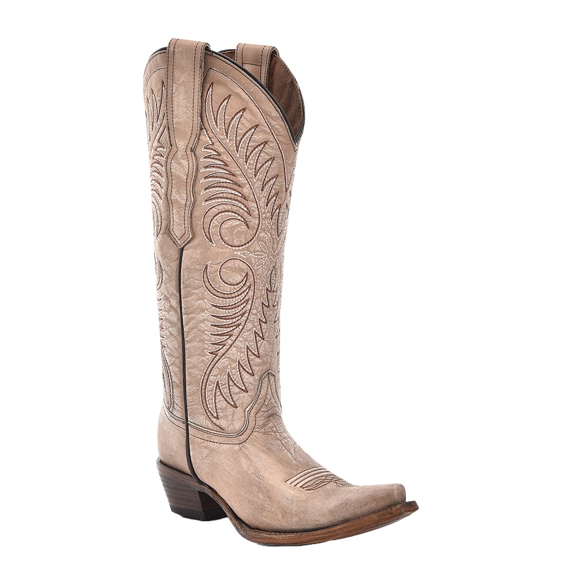 Corral Circle G Women's 14" Sand Cowhide Leather Western Boots - L6116 - 5M