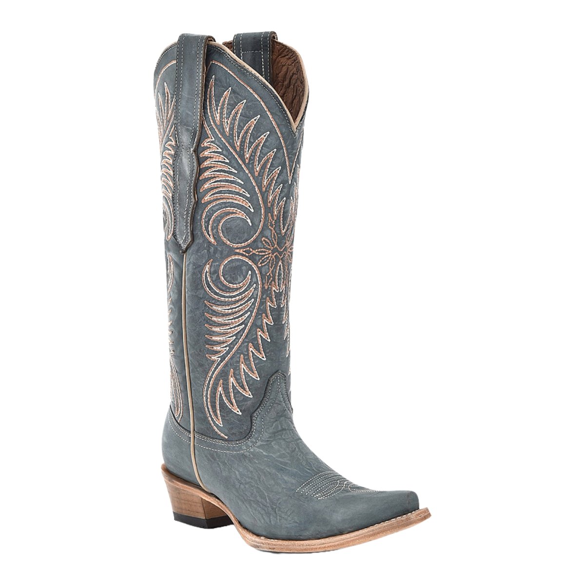 Corral Circle G Women's 14" Distressed Blue Western Boots - L6120 - 5M