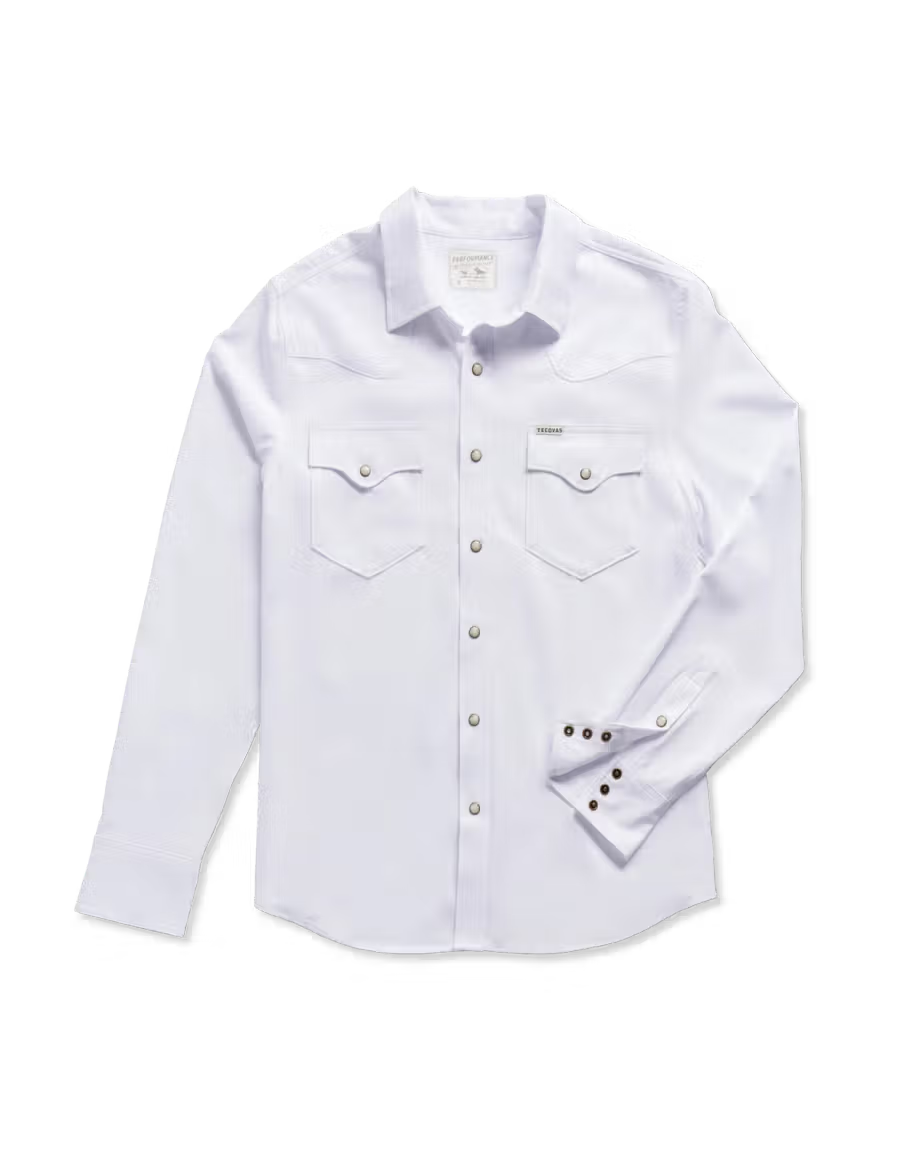 Tecovas Men's Performance Western Long Sleeve Pearl Snap
