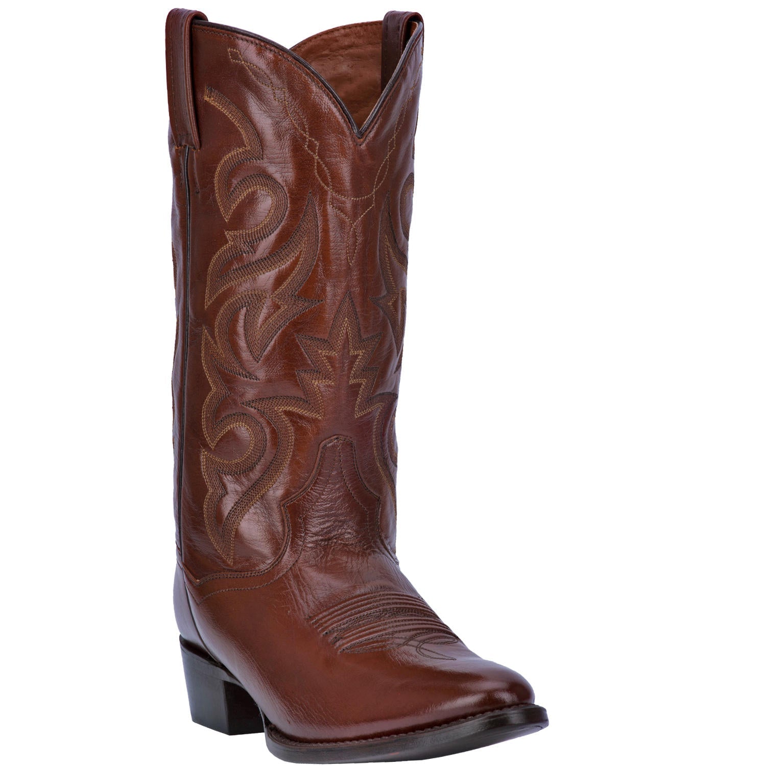 Dan Post Men's 13" Antique Brown Milwaukee Snip Toe Western Boot - DP2111R - 6.5B