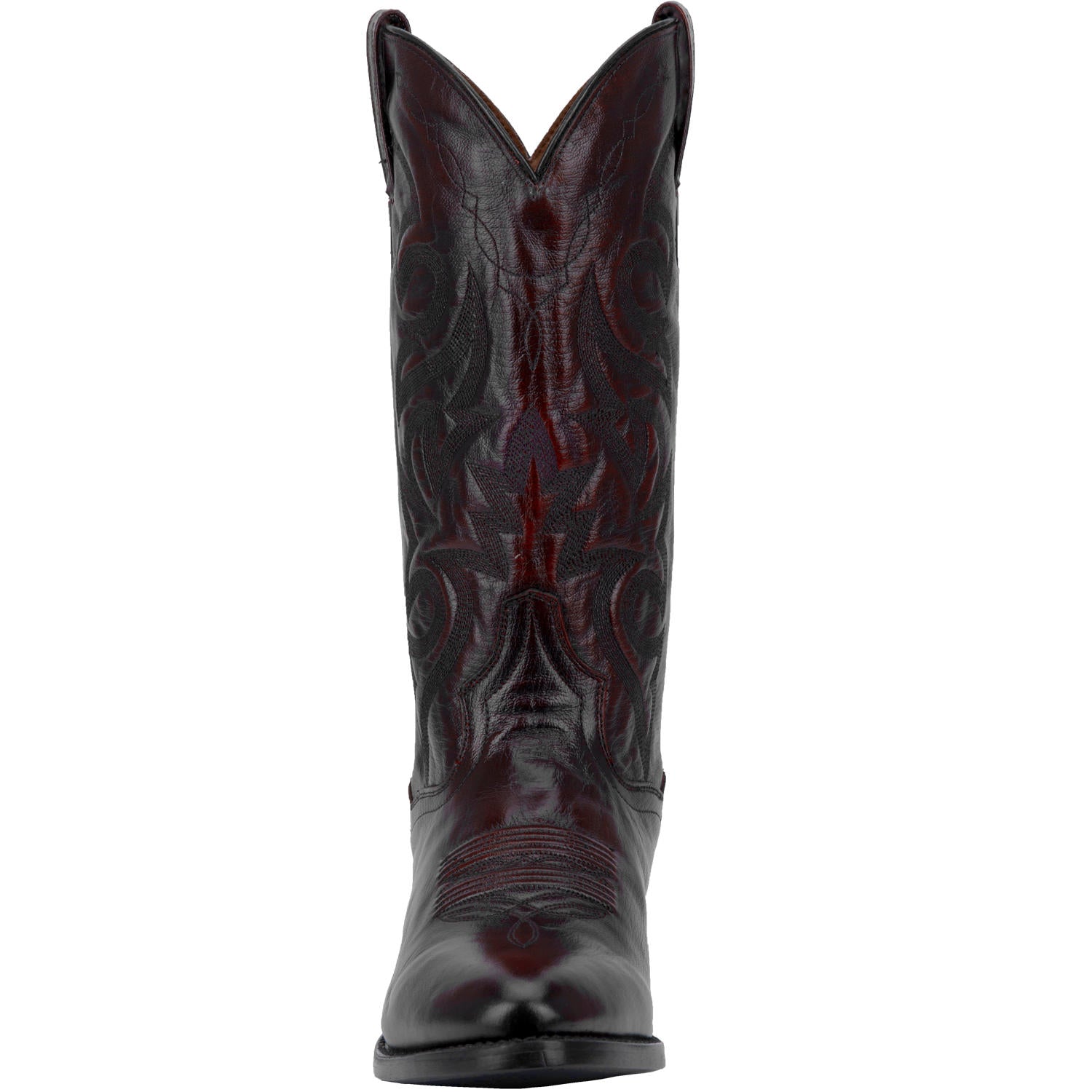 Dan Post Men's 13" Black Cherry Milwaukee Round Toe Leather Western Boot - DP2112R - 6.5B