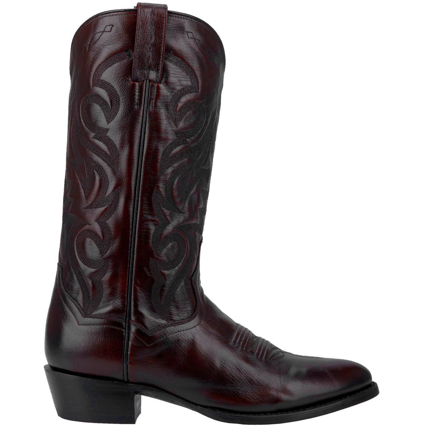 Dan Post Men's 13" Black Cherry Milwaukee Round Toe Leather Western Boot - DP2112R - 6.5B