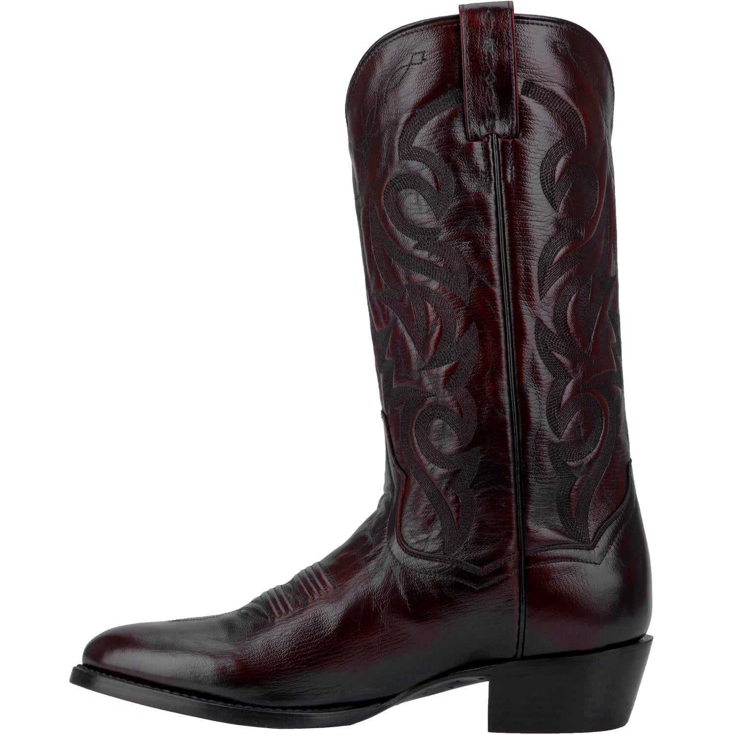 Dan Post Men's 13" Black Cherry Milwaukee Round Toe Leather Western Boot - DP2112R - 6.5B