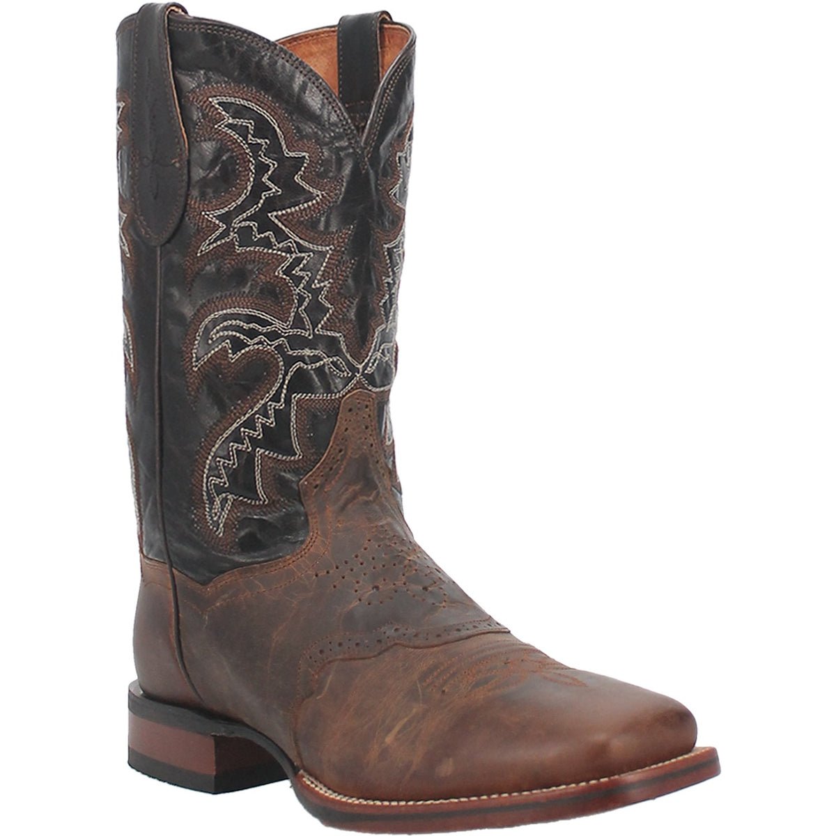 Dan Post Men's 11" Franklin Brown Leather Square Toe Western Boot - DP2815 - 7D