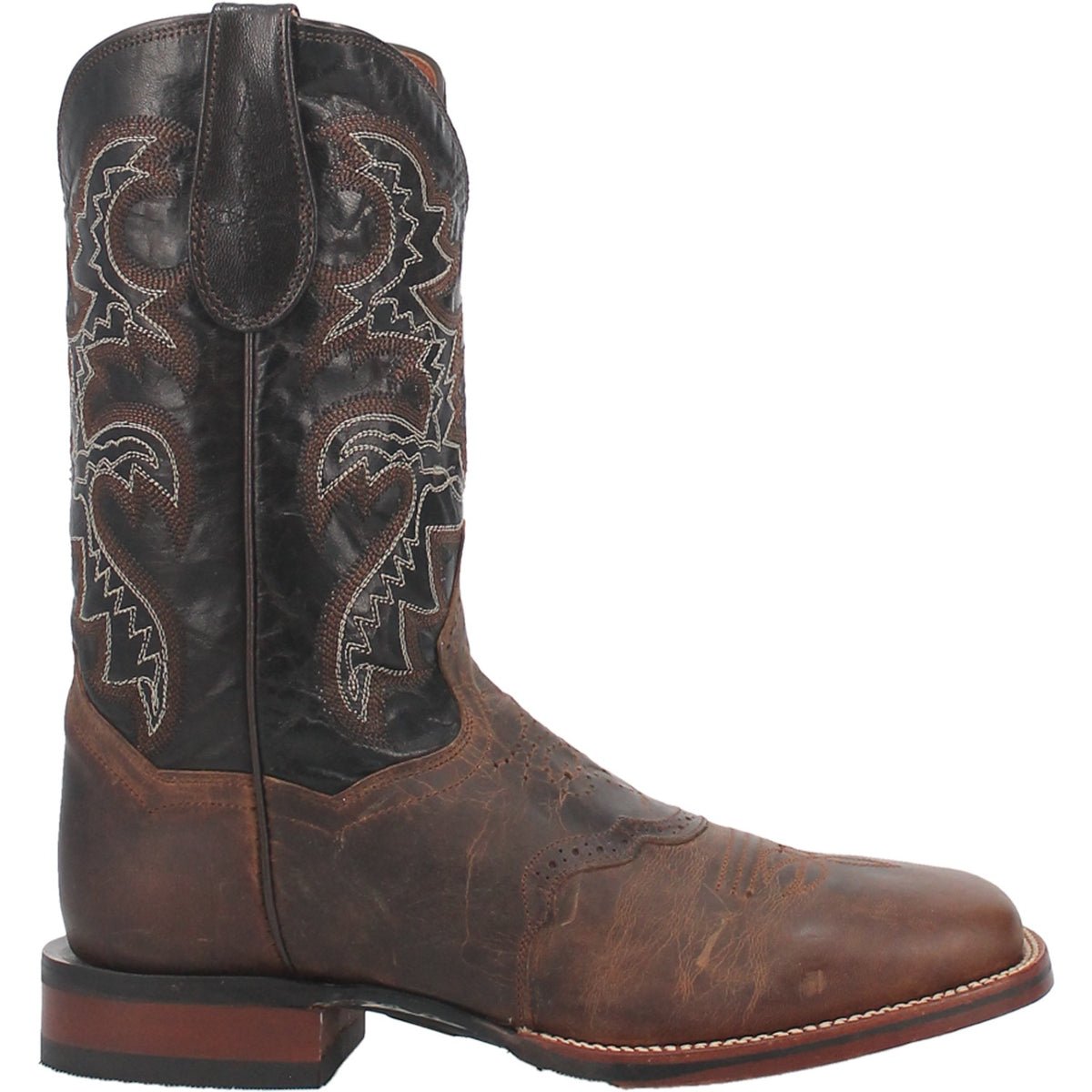 Dan Post Men's 11" Franklin Brown Leather Square Toe Western Boot - DP2815 - 7D