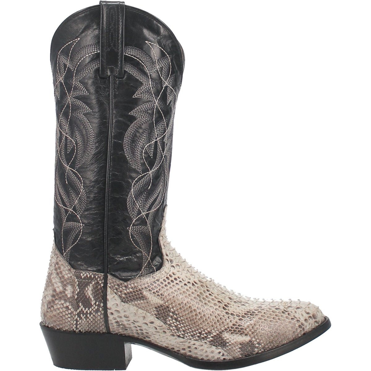 Dan Post Men's 13" Manning Sly Python Black Round Toe Western Boot - DP3036 - 7D