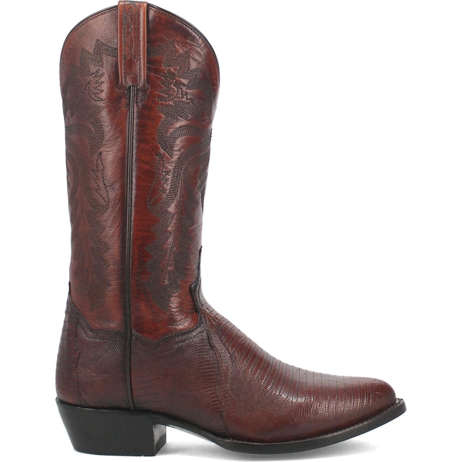 Dan Post Men's 13" Black & Natural Manny Python Round Toe Western Boot - DP3051R - 7EW