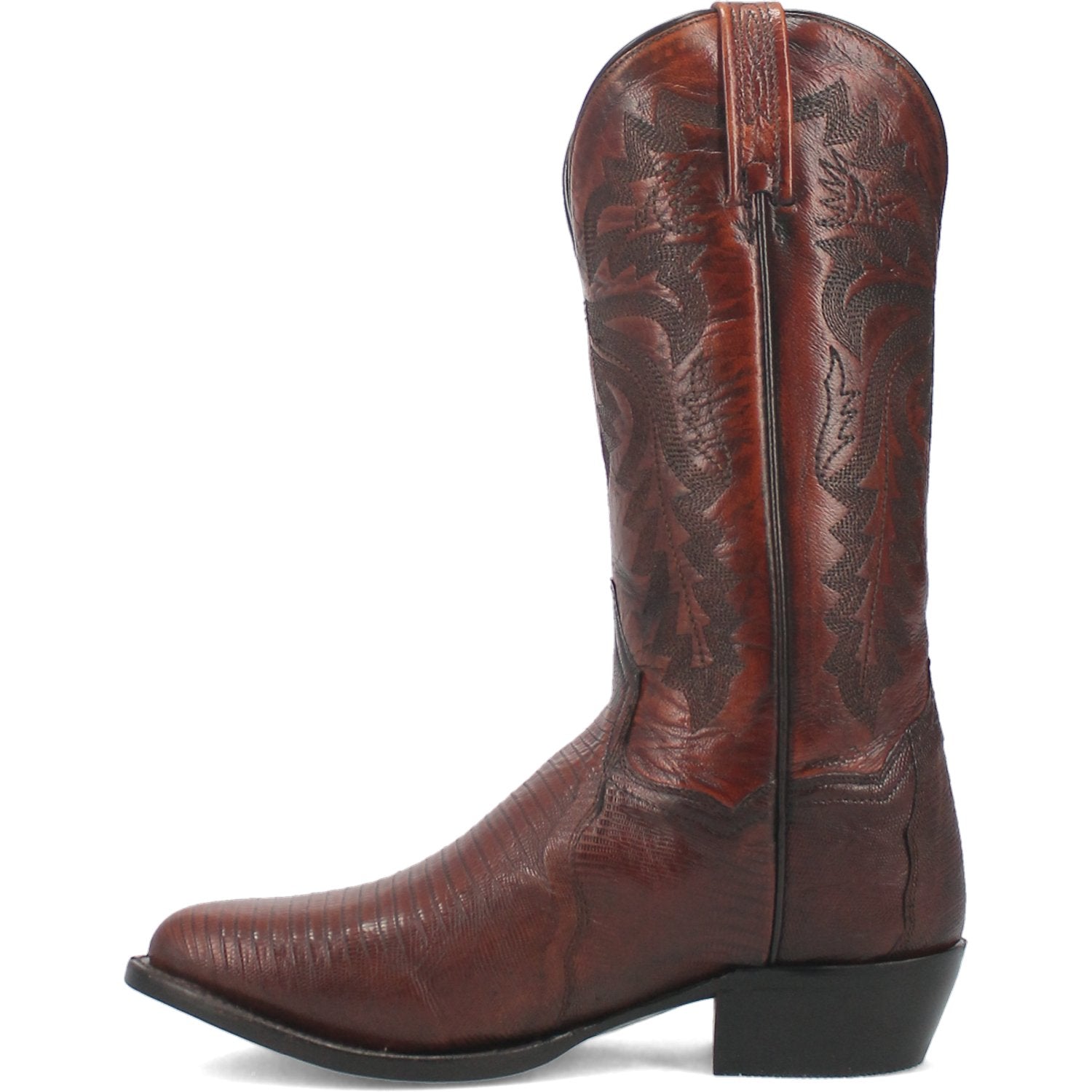 Dan Post Men's 13" Black & Natural Manny Python Round Toe Western Boot - DP3051R - 7EW