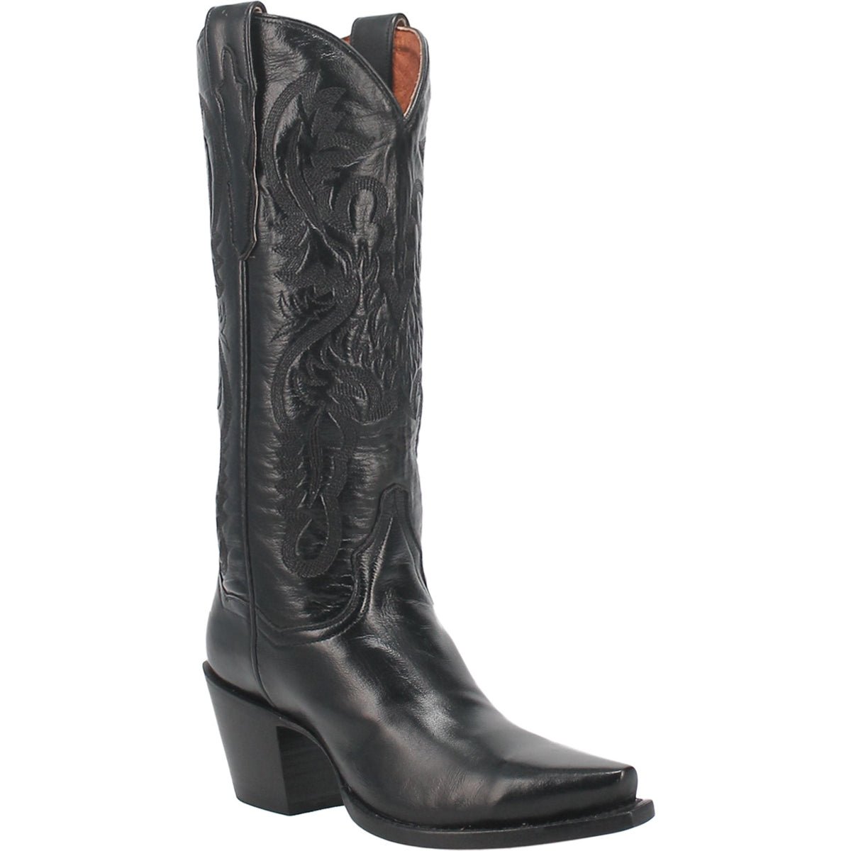 Dan Post 13" Women's Maria Black Snip Toe Western Boot - DP3200 - 5M