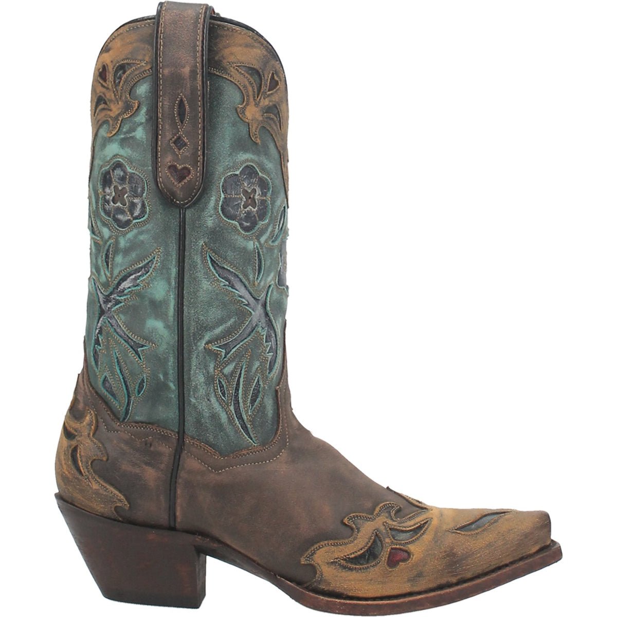 Dan Post Women's 11" Vintage Bluebird Snip Toe Western Boot - DP3544 - 6M