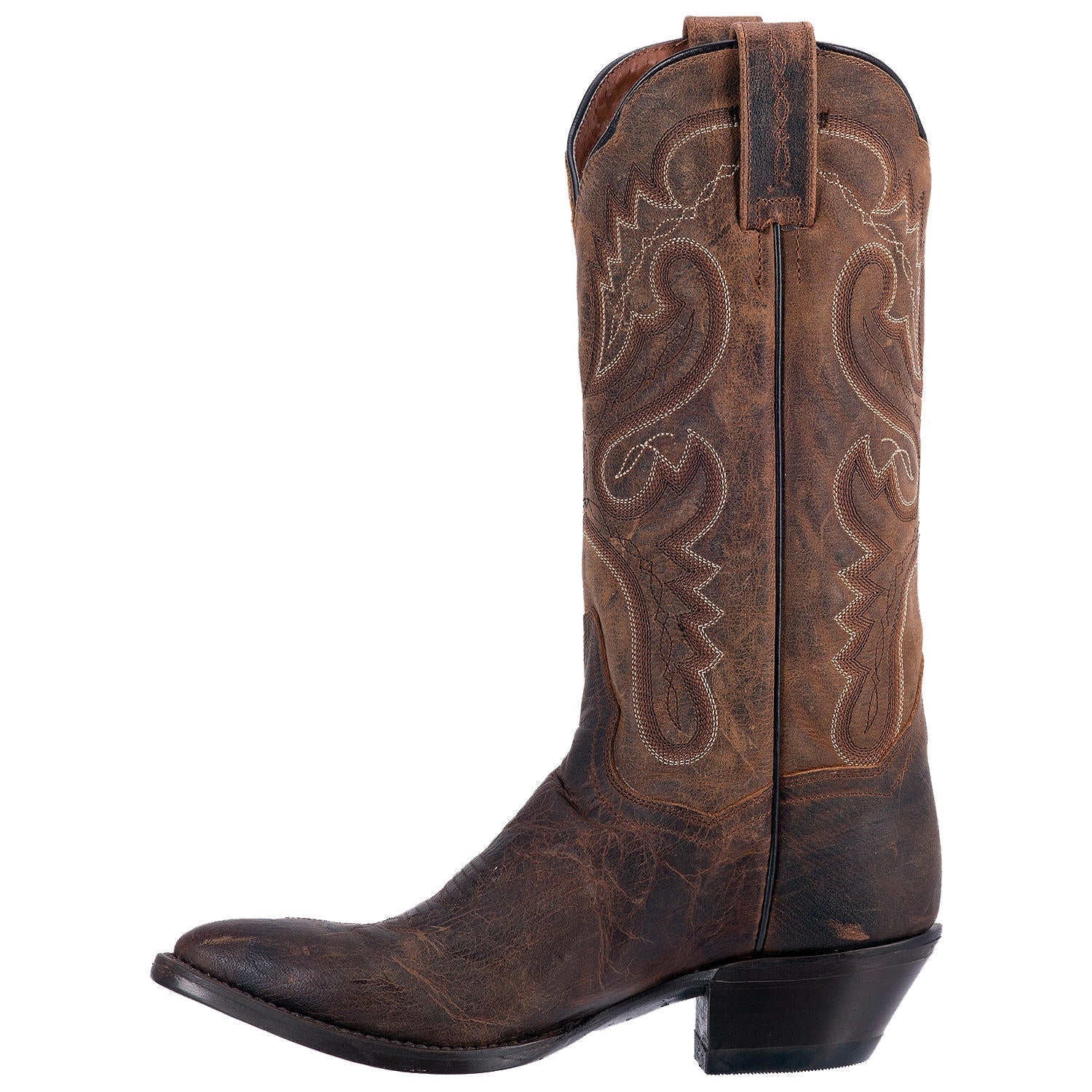 Dan Post Women's 12" Marla Round Toe Leather Western Boot - DP3571 - 6M