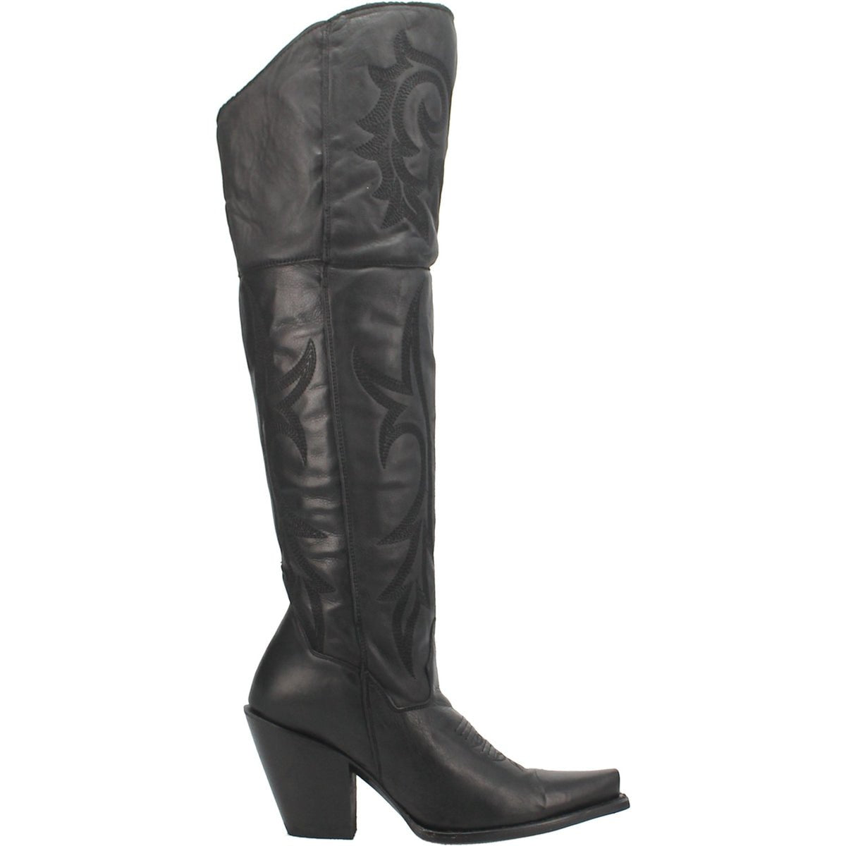 Dan Post Women's 20" Jilted Black Snip Toe Western Boot - DP3789 - 6M