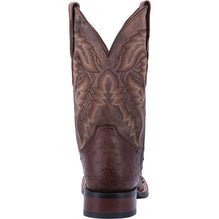 Dan Post Men's 11" Alamosa Brown Full - Quill Ostrich Square Toe Western Boot - DP3875 - 7D