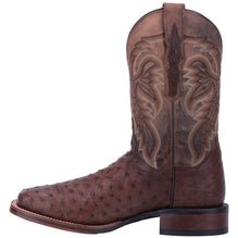 Dan Post Men's 11" Alamosa Brown Full - Quill Ostrich Square Toe Western Boot - DP3875 - 7D