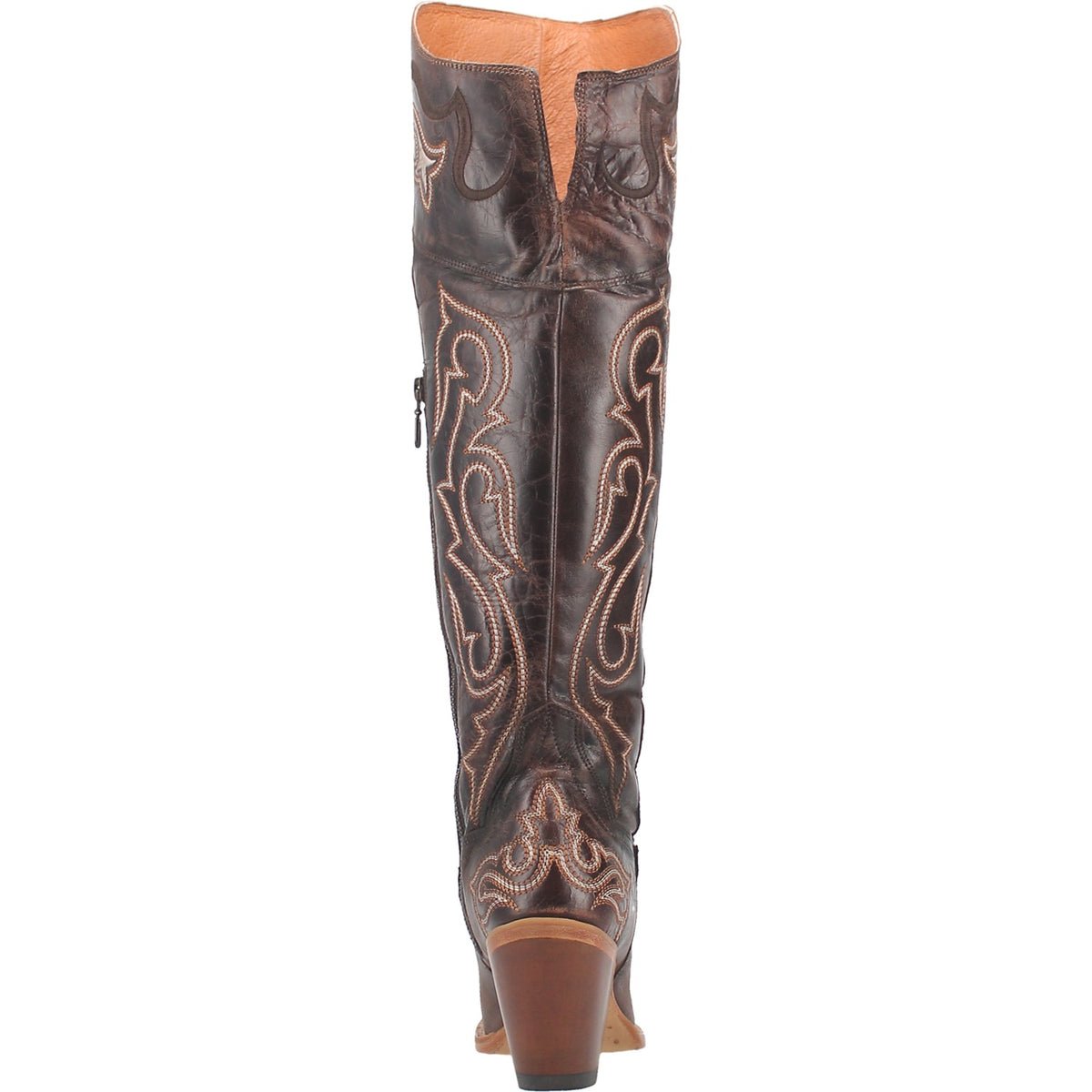 Dan Post Women's 20" Kommotion Chocolate Snip Toe Western Boot - DP4342 - 6M