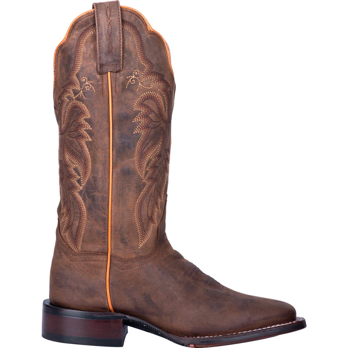 Dan Post Women's 12" Alexy Square Toe Leather Western Boot - DP4572 - 6M