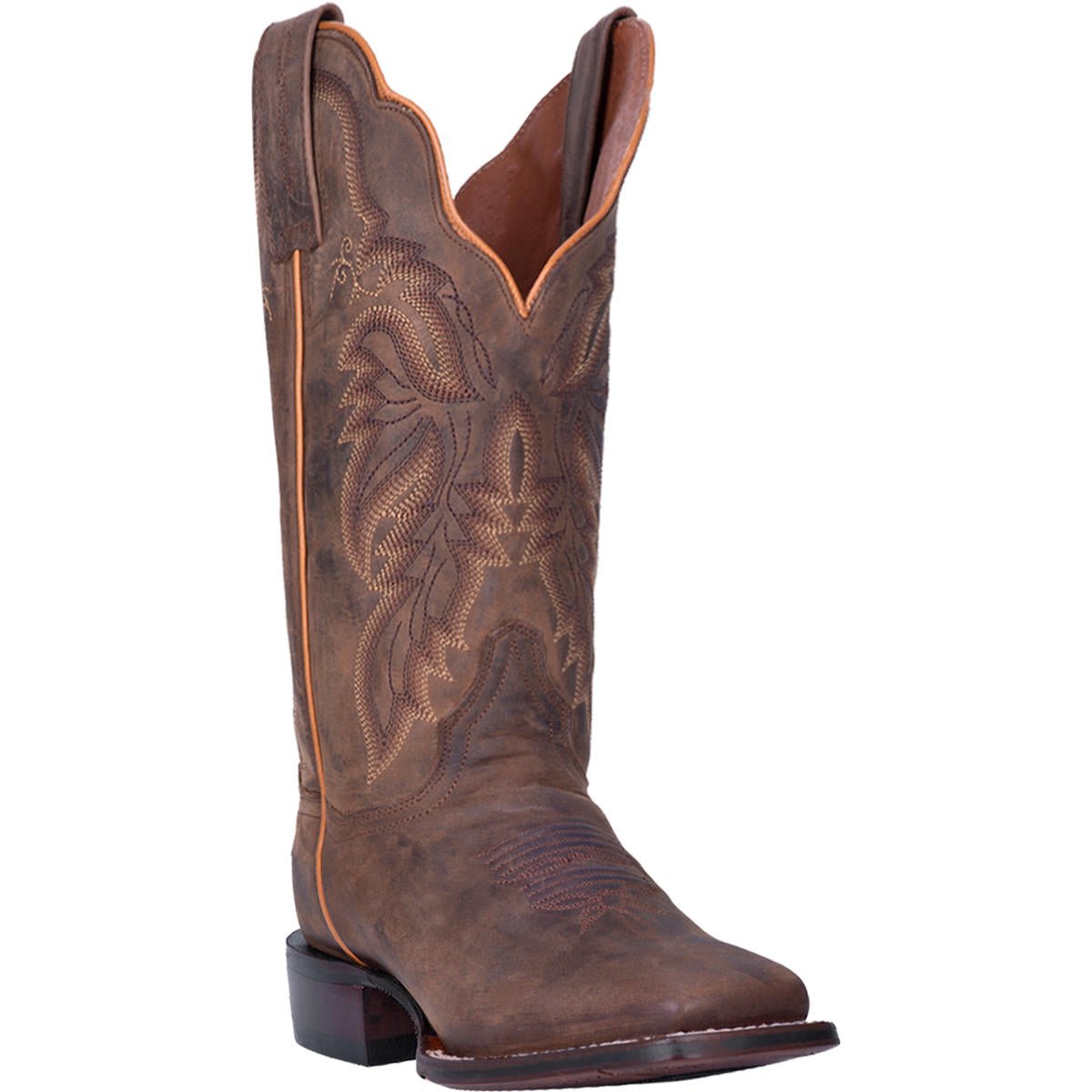 Dan Post Women's 12" Alexy Square Toe Leather Western Boot - DP4572 - 6M