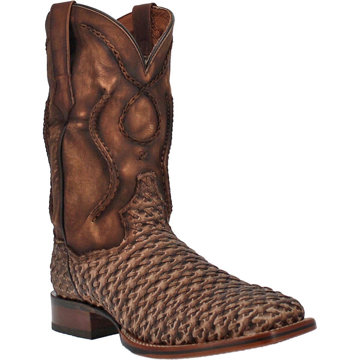 Dan Post Men's 12" Stanley Tan Square Toe Western Boot - DP4903 - 7D