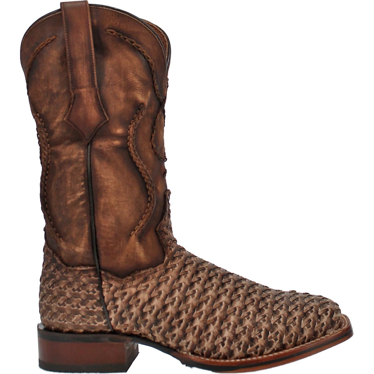 Dan Post Men's 12" Stanley Tan Square Toe Western Boot - DP4903 - 7D