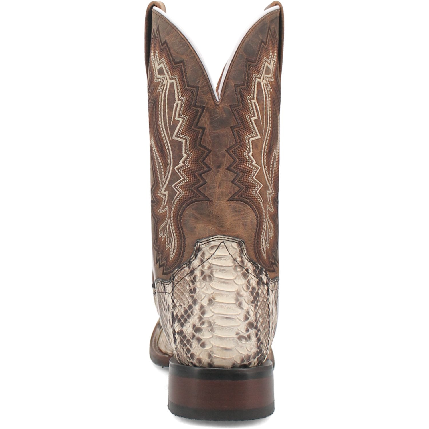 Dan Post Men's 12" Brutus Python Square Toe Western Boot - DP4917 - WH5 - 7D