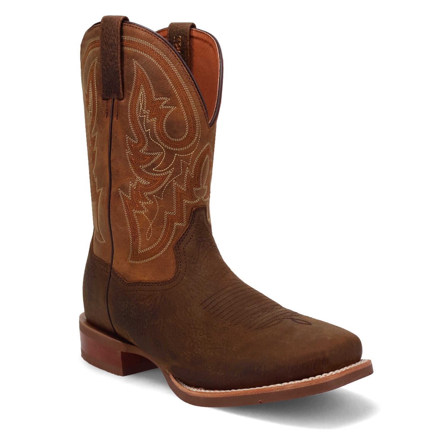 Dan Post Men's 11" Bridgestone Chocolate & Tan Square Toe Western Boot - DP5171 - BN41 - 7D