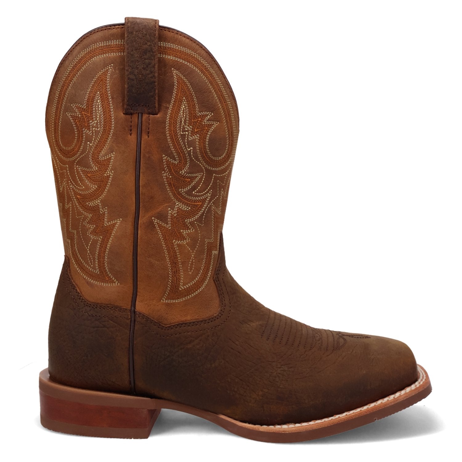 Dan Post Men's 11" Bridgestone Chocolate & Tan Square Toe Western Boot - DP5171 - BN41 - 7D