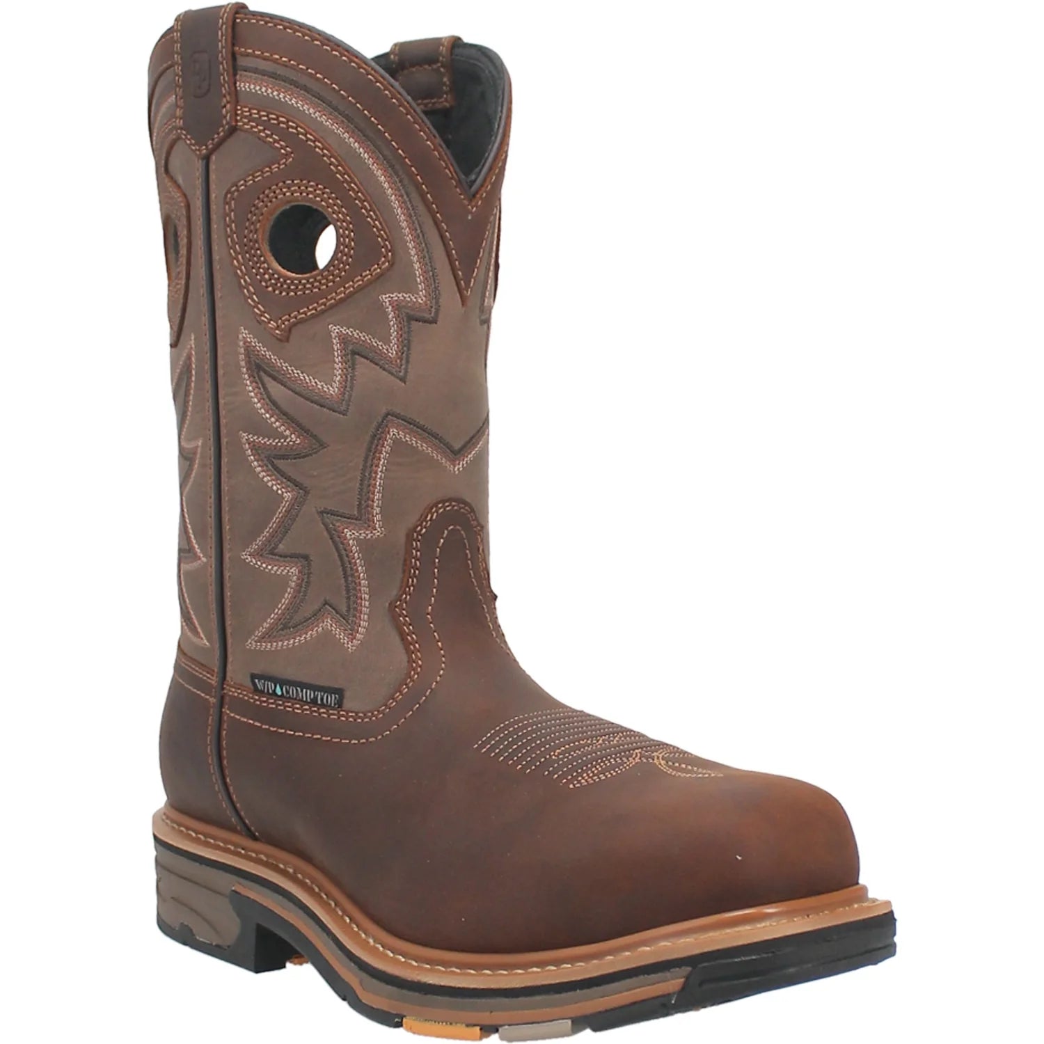 Dan Post Men's Kirk Waterproof 11" Brown Work Boot - DP56456 - 7M