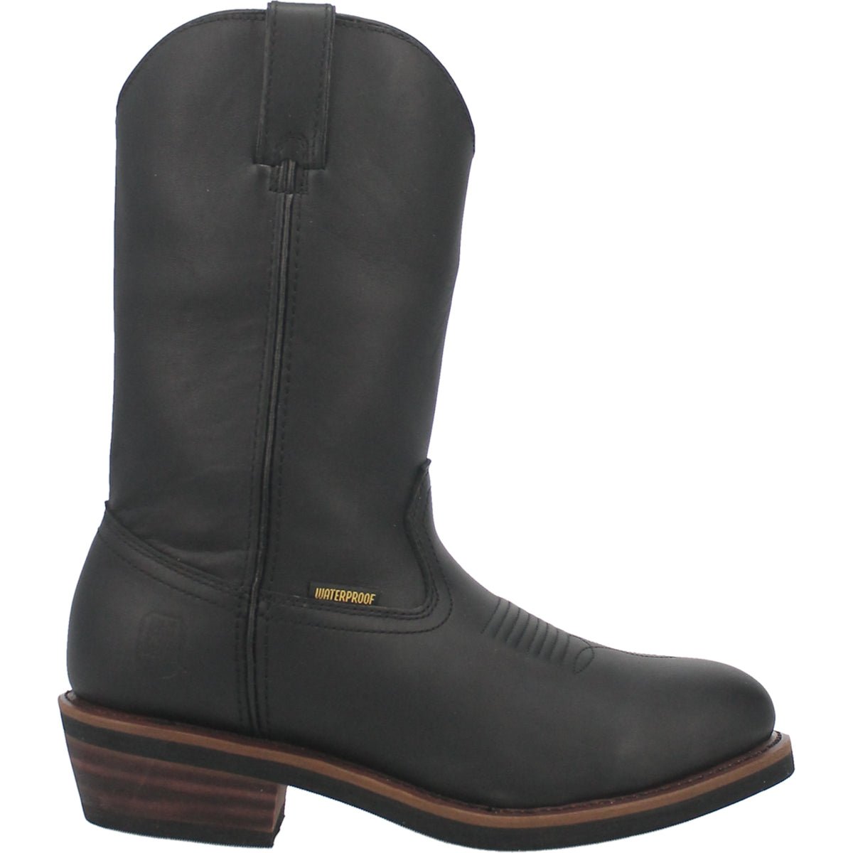 Dan Post Men's 12" Albuquerque Waterproof Black Round Toe Western Work Boot - DP69680 - 7D