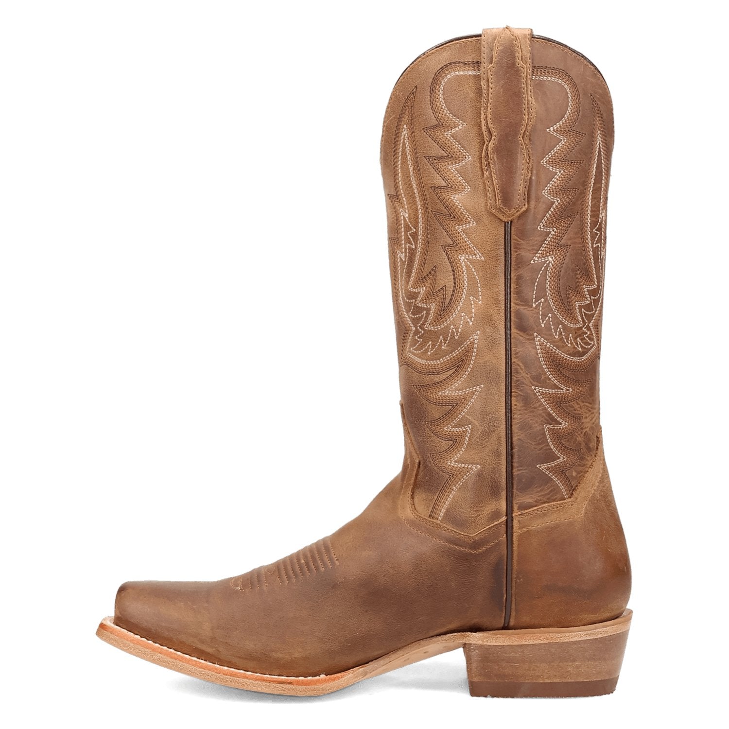 Dan Post Men's 13" Roman Tan Embroidered Square Toe Cowboy Boots - DP7015 - 7D