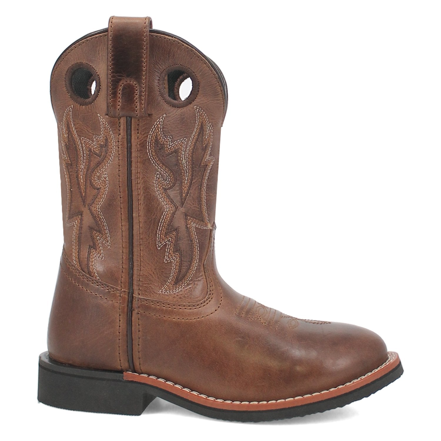 Dan Post Boys 8" Brown Lil' Dawson Square Toe Western Boot - DPC2822 - 8.5D