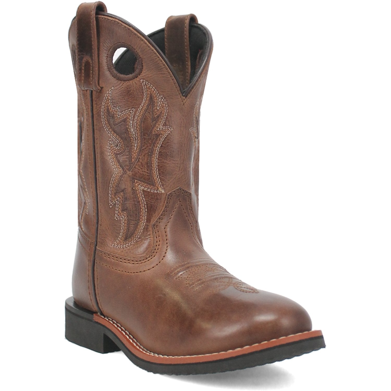 Dan Post Boys 8" Brown Lil' Dawson Square Toe Western Boot - DPC2822 - 8.5D