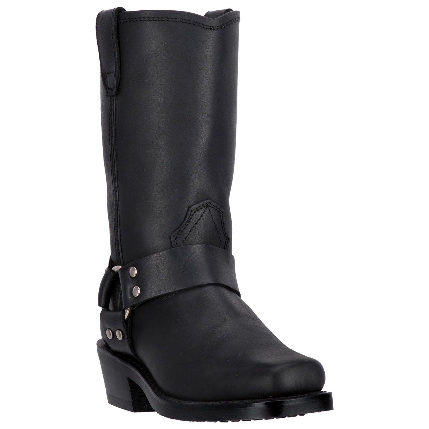 Dingo Women's 10" Molly Black Leather Harness Square Toe Boot - DI07370 - 6M