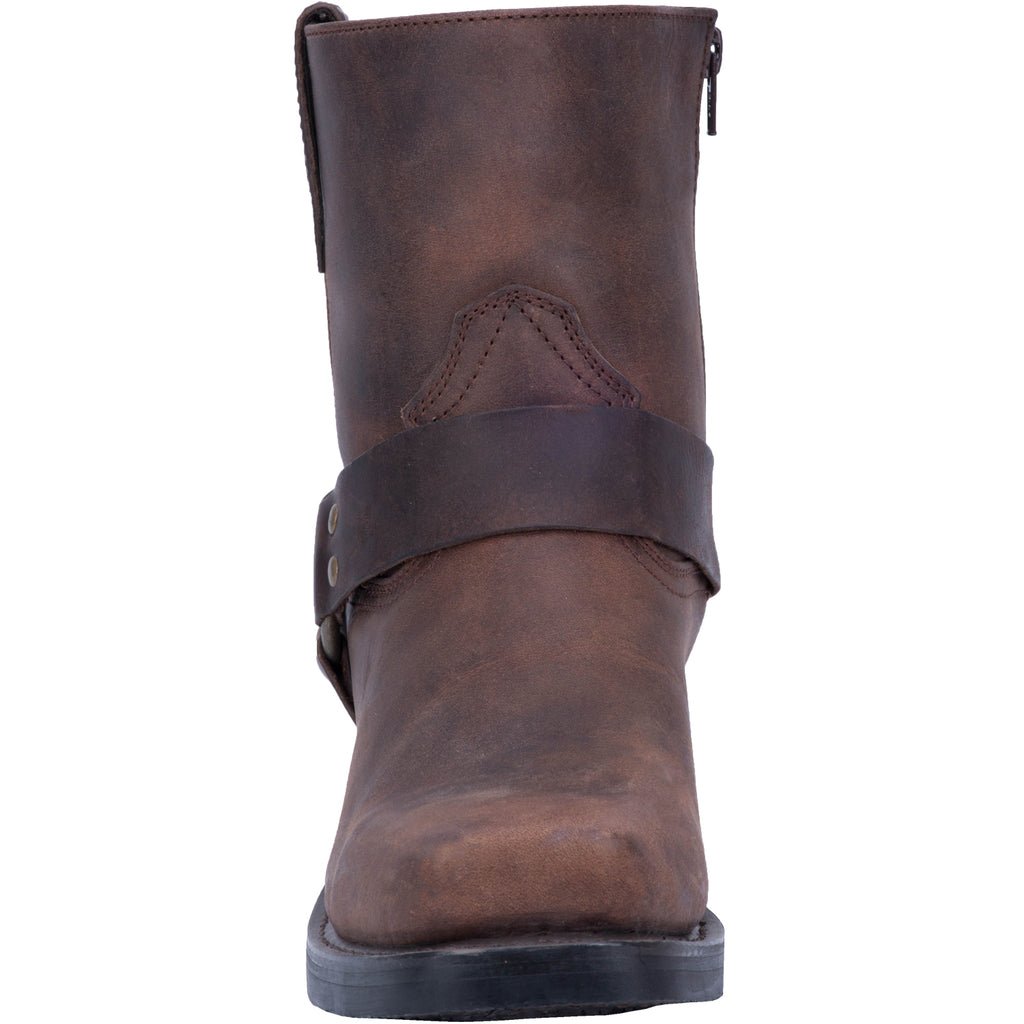 Dingo Men's Rev - Up Gaucho Brown Harness Leather Boot - DI19094 - 7D