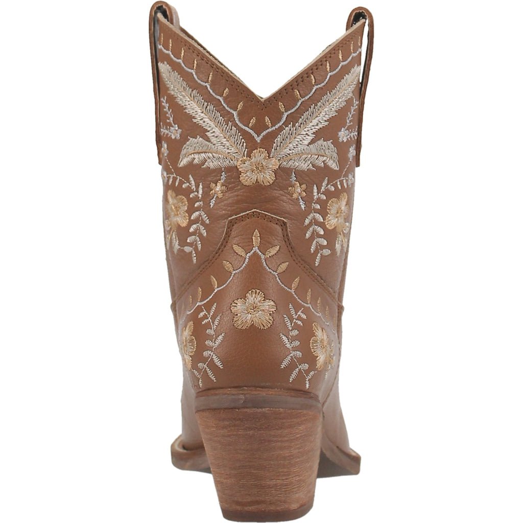 Dingo Women's 7" Prime Rose Brown Almond Toe Western Boot - DI748 - BN - 6M