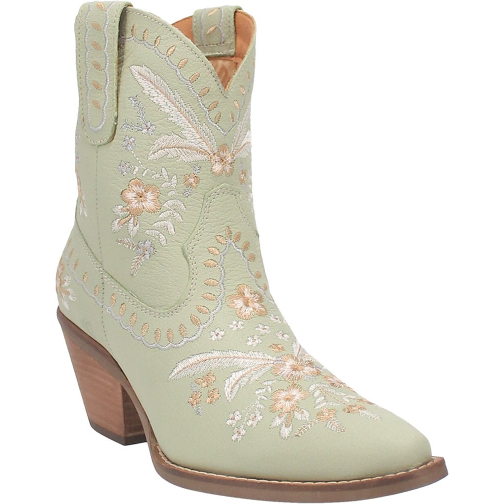 Dingo Women's 7" Prime Rose Mint Almond Toe Western Boot - DI748 - GN6 - 6M