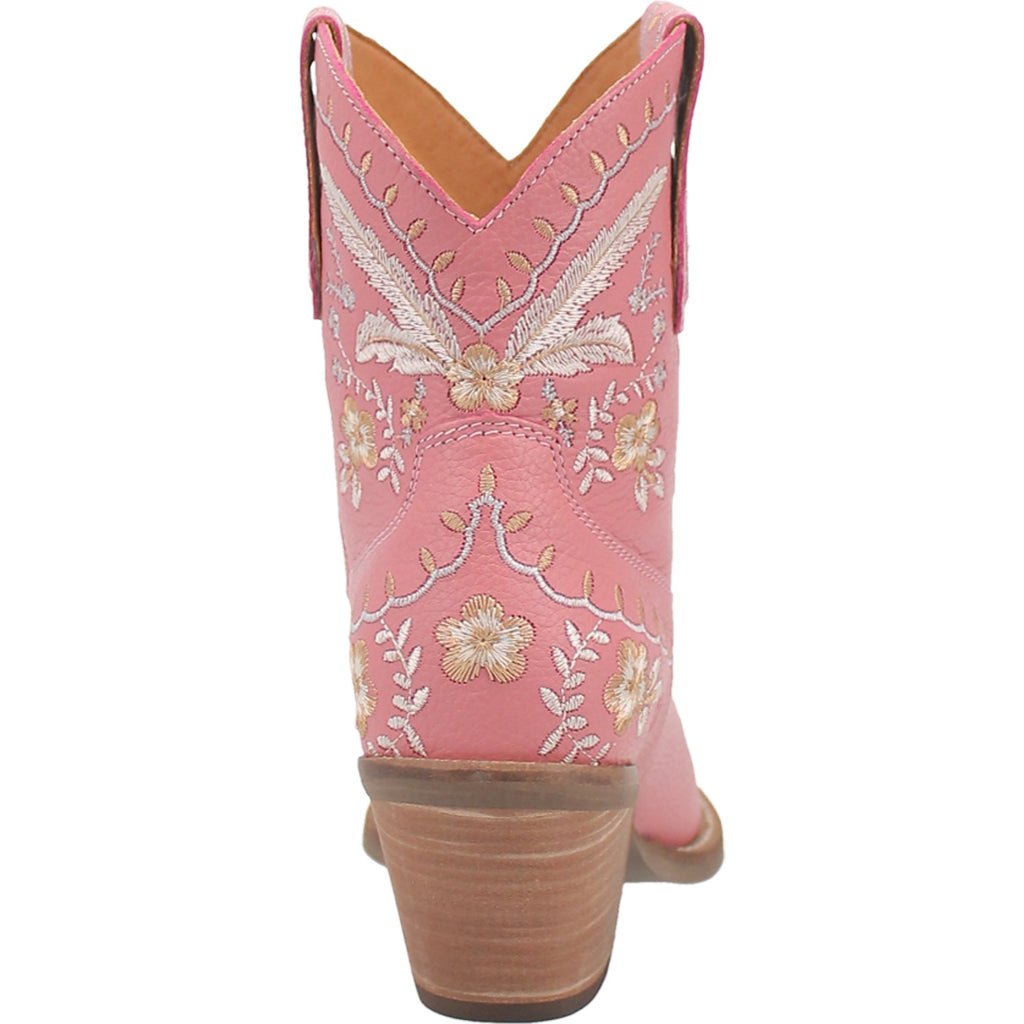 Dingo Women's 7" Prime Rose Pink Almond Toe Western Boot - DI748 - PK - 6M