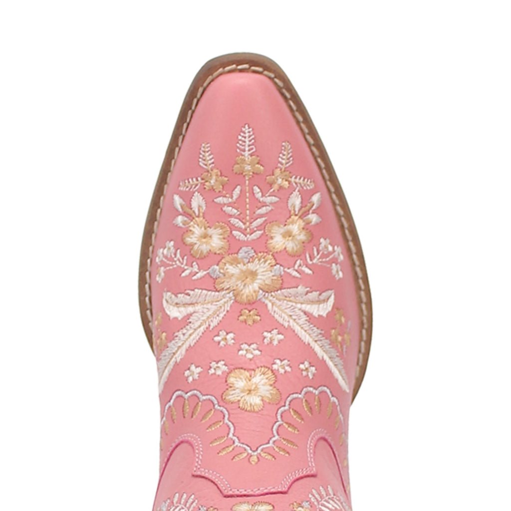 Dingo Women's 7" Prime Rose Pink Almond Toe Western Boot - DI748 - PK - 6M