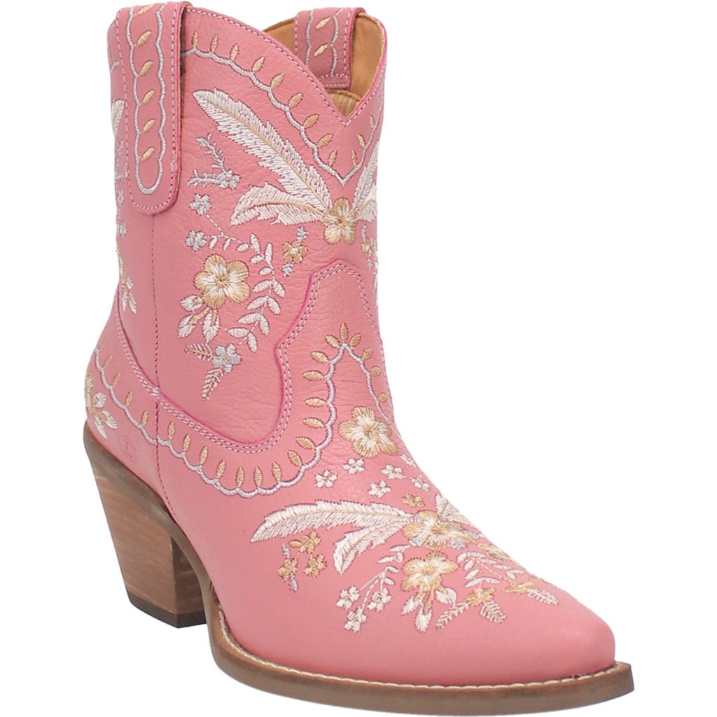 Dingo Women's 7" Prime Rose Pink Almond Toe Western Boot - DI748 - PK - 6M