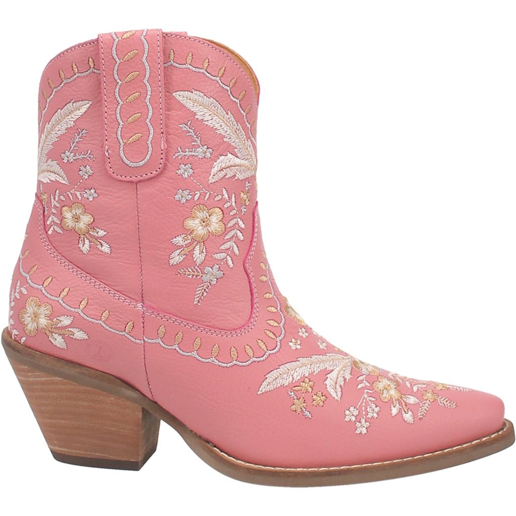 Dingo Women's 7" Prime Rose Pink Almond Toe Western Boot - DI748 - PK - 6M