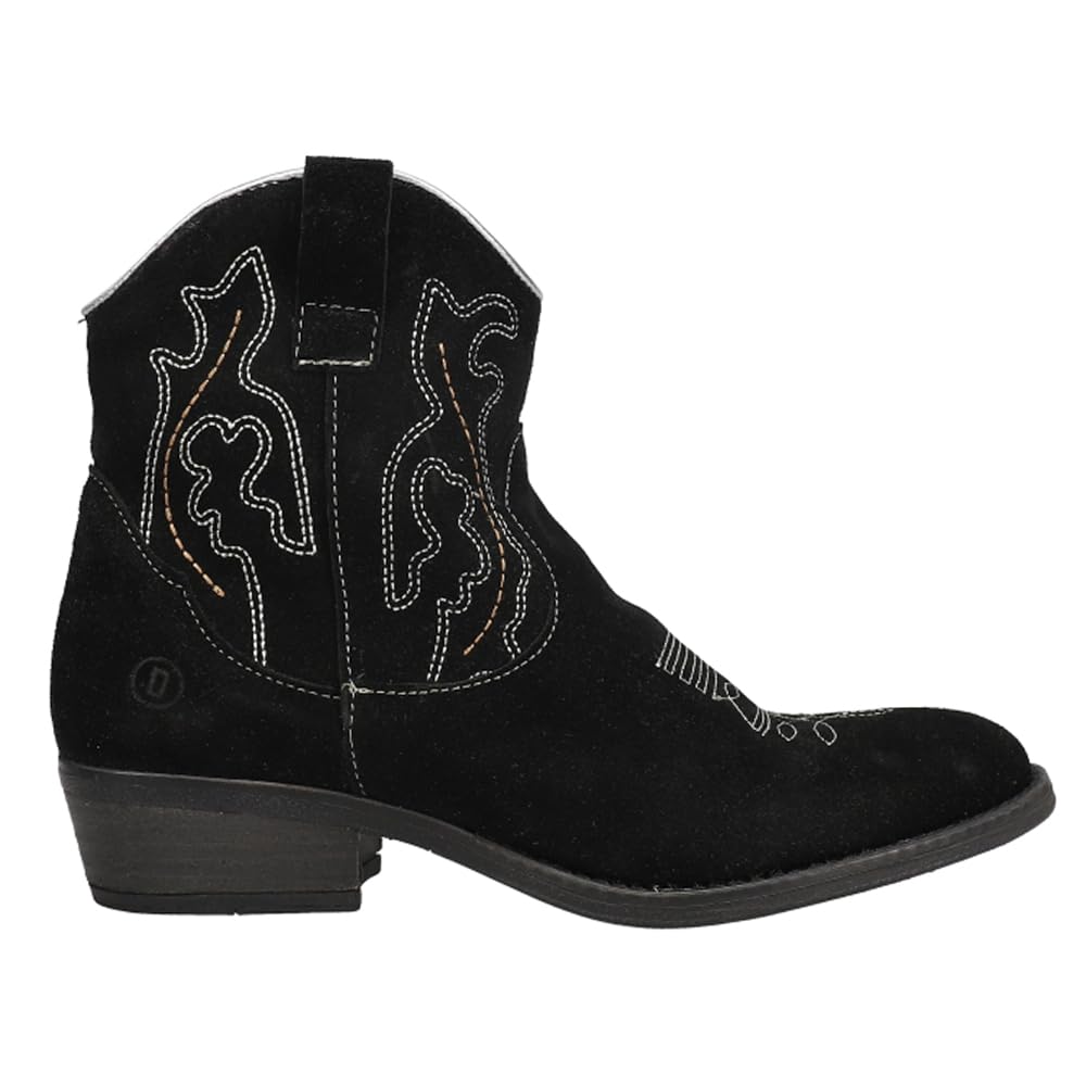 Dingo Women's 6" Daisy Mae Black Round Toe Western Bootie - DI861BLK - 6