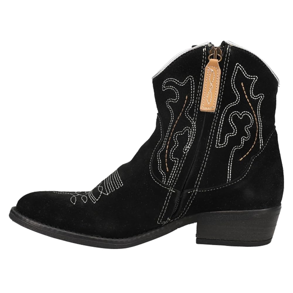 Dingo Women's 6" Daisy Mae Black Round Toe Western Bootie - DI861BLK - 6