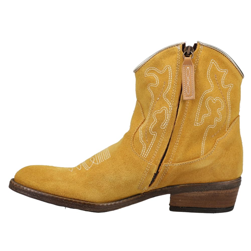 Dingo Women's 6" Daisy Mae Mustard Round Toe Western Bootie - DI861MUS - 6M