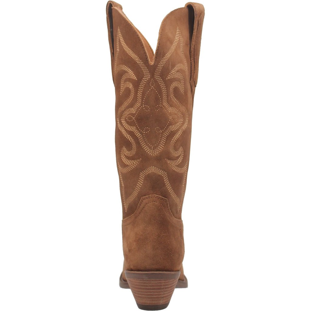 Dingo Women's 13" Out West Brown Suede Snip Toe Western Boot - DI920 - BG4 - 6M