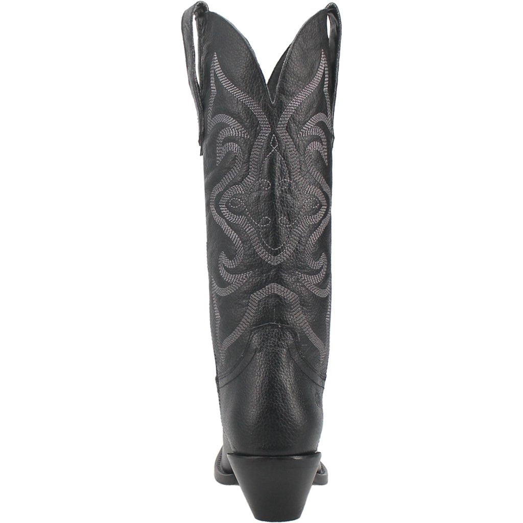 Dingo Women's 13" Out West Black Leather Snip Toe Western Boot - DI920 - BK26 - 6M