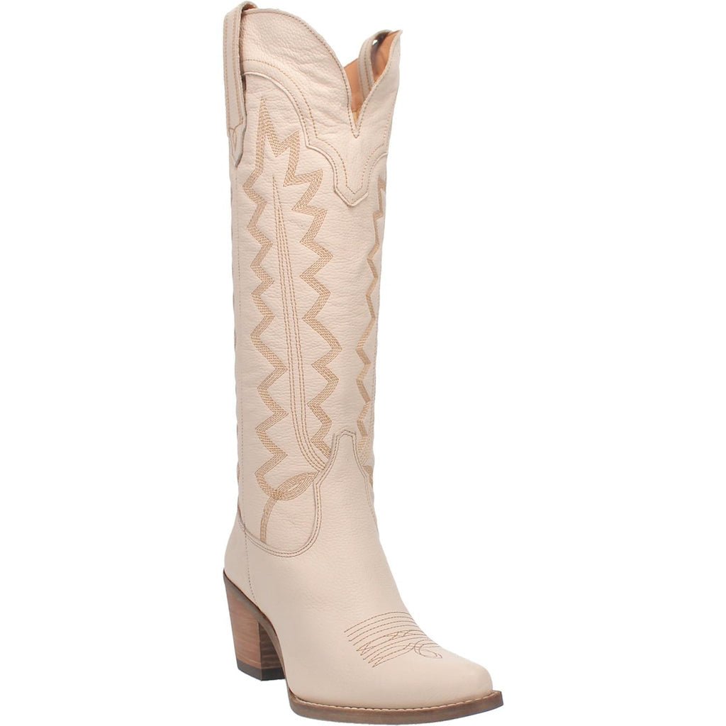 Dingo Women's 16" High Cotton Leather Sand Snip Toe Western Boot - DI936 - BN90 - 6M