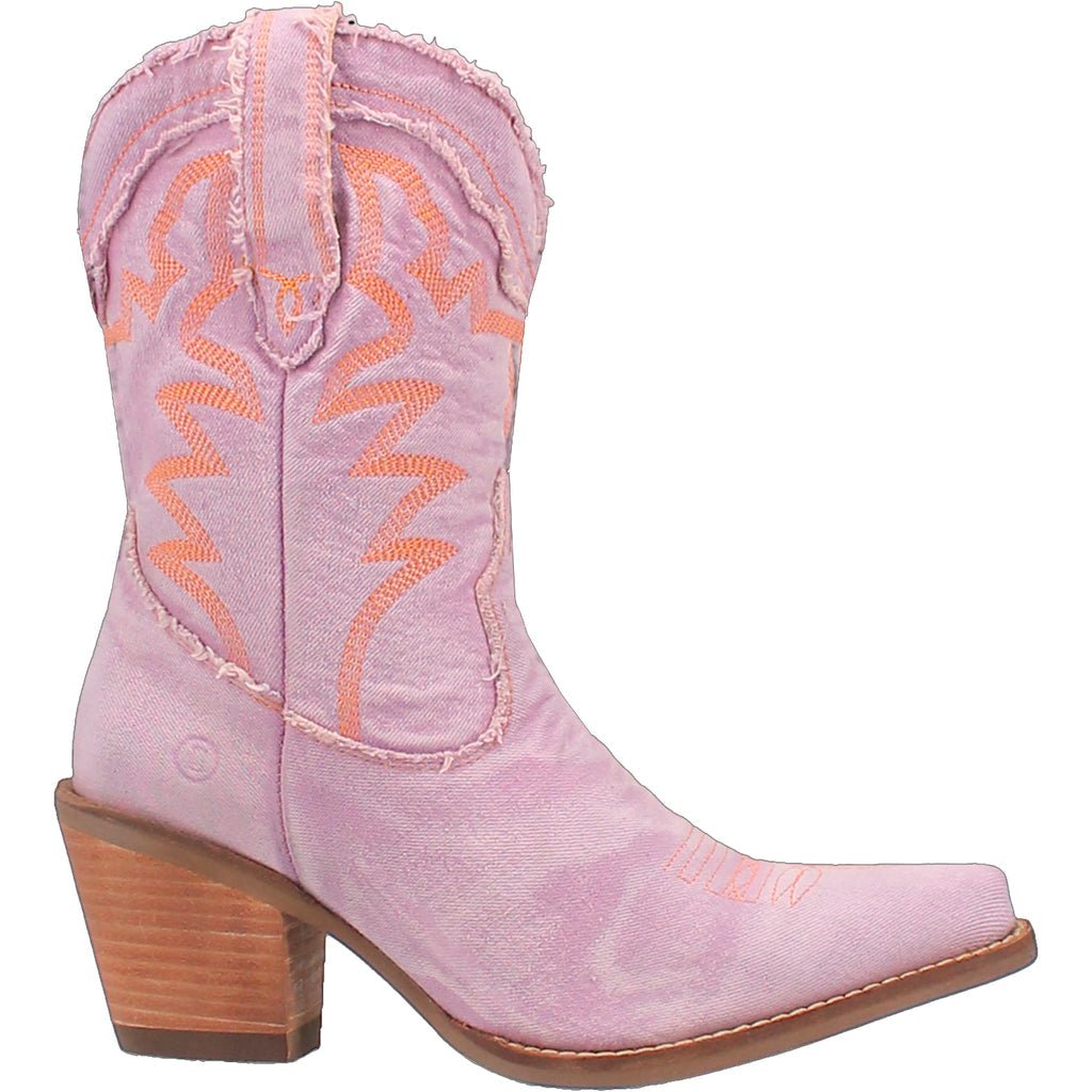 Dingo Women's 9" Y'all Need Dolly Purple Denim Almond Toe Western Boot - DI950 - PU - 6M