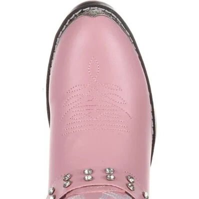 Durango Little Kids Girls Pink Rhinestone Western Boot - BT568 - 8.5D