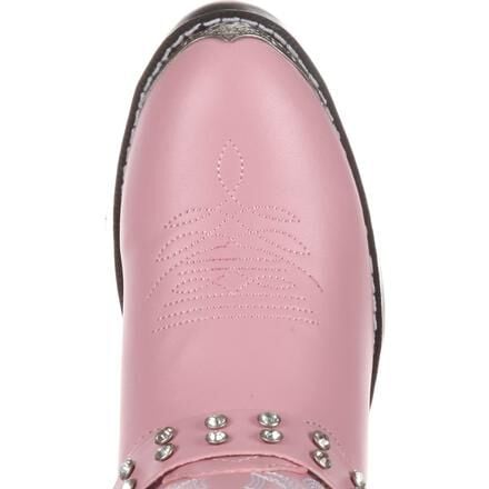 Durango Big Kid Pink Rhinestone Western Boot - BT668 - 3.5D